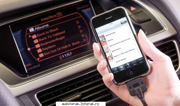... din propriul audi cu ajutorul iphone